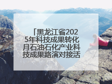 黑龙江省2025年科技成果转化月石油石化产业科技成果路演对接活动在大庆举办