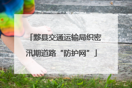 黟县交通运输局织密汛期道路“防护网”