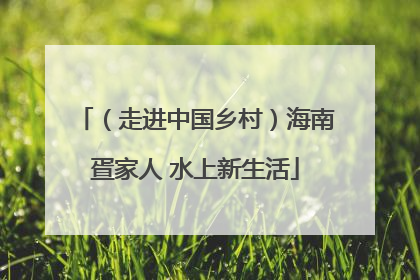 （走进中国乡村）海南疍家人 水上新生活