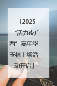 2025“活力夜广西”嘉年华玉林主场活动开启