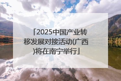 2025中国产业转移发展对接活动(广西)将在南宁举行