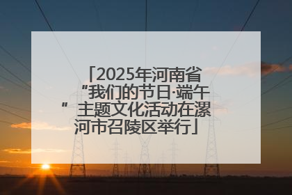 2025年河南省“我们的节日·端午”主题文化活动在漯河市召陵区举行