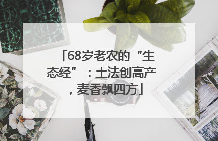 68岁老农的“生态经”：土法创高产，麦香飘四方