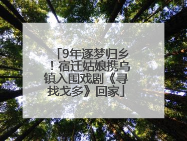 9年逐梦归乡！宿迁姑娘携乌镇入围戏剧《寻找戈多》回家